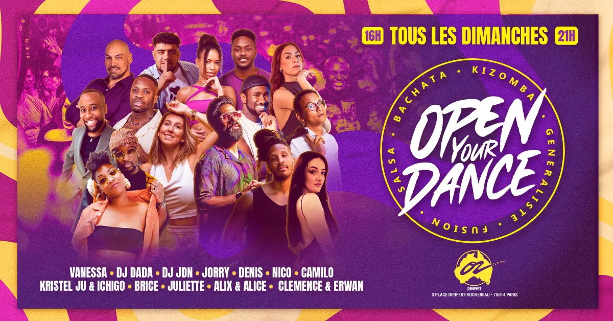 Affiche de Open Your Dance - Café OZ Denfert.