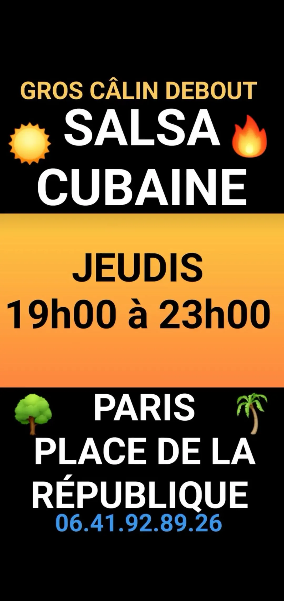 Affiche de Gros câlin bachata - salsa - kizomba