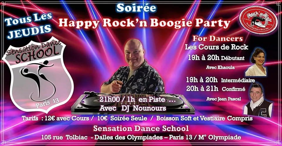 Affiche de Soirée "HappyRock Party"