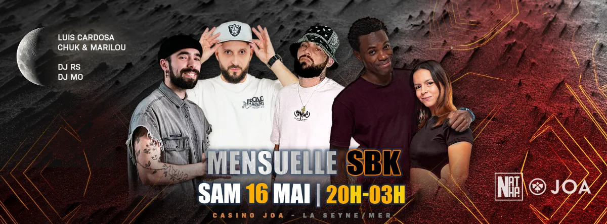 Affiche de La Mensuelle SBK by Natha