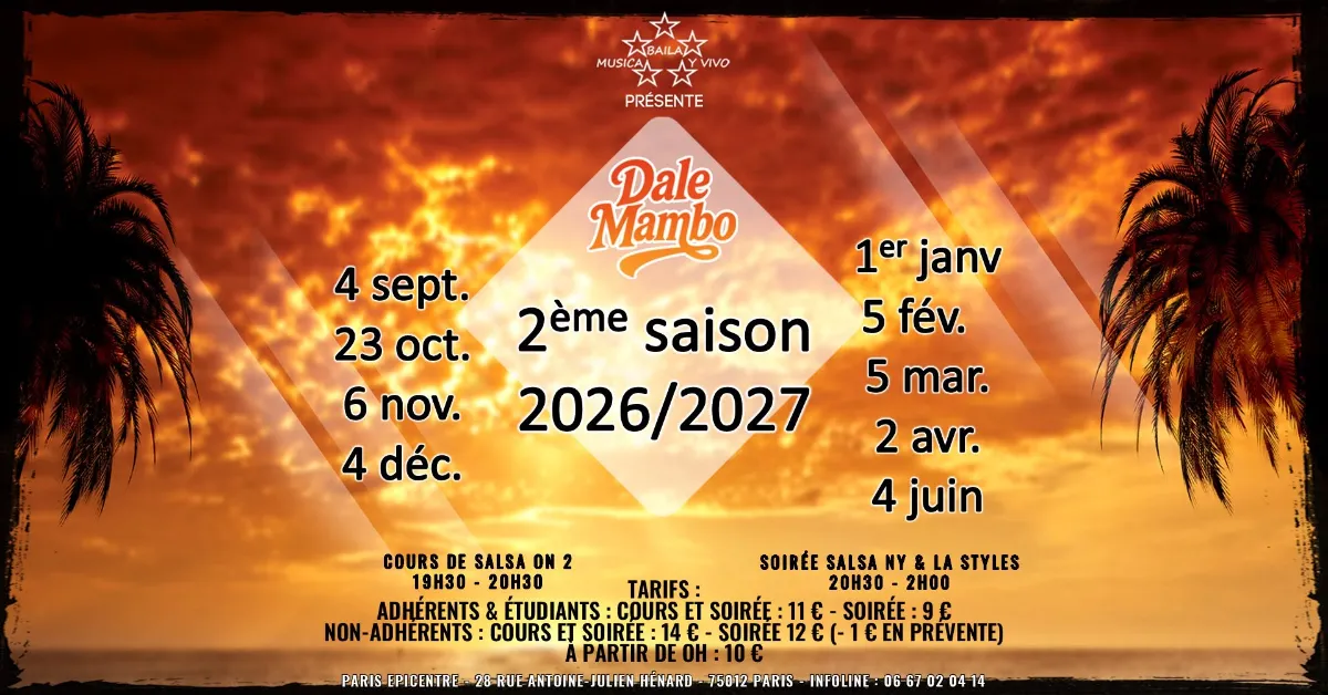 ⍟⍟⍟ DALE MAMBO - Salsa NY & LA styles ⍟⍟⍟ — Paris