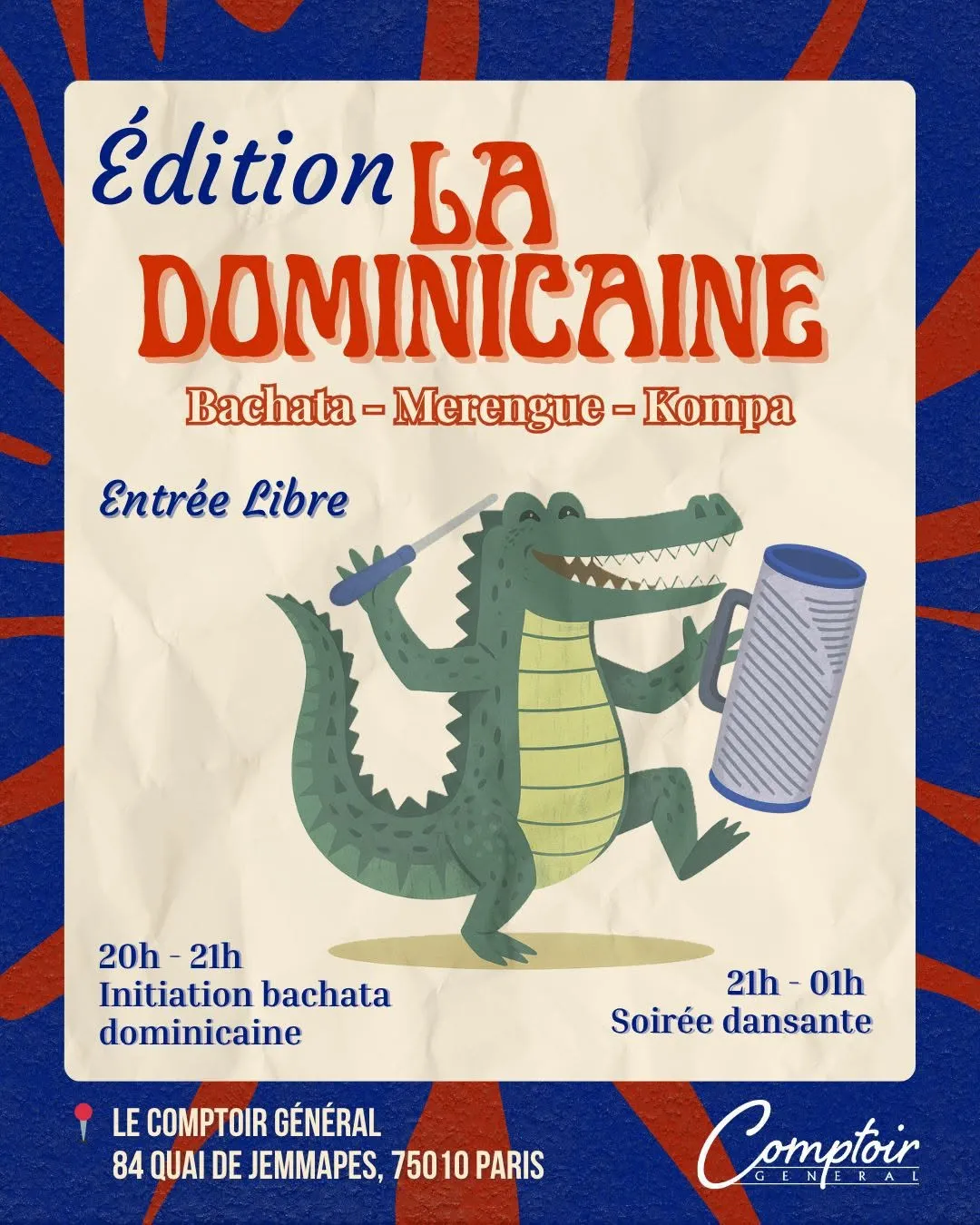 La Dominicaine ✨ — Bachata traditionnelle au Comptoir Général