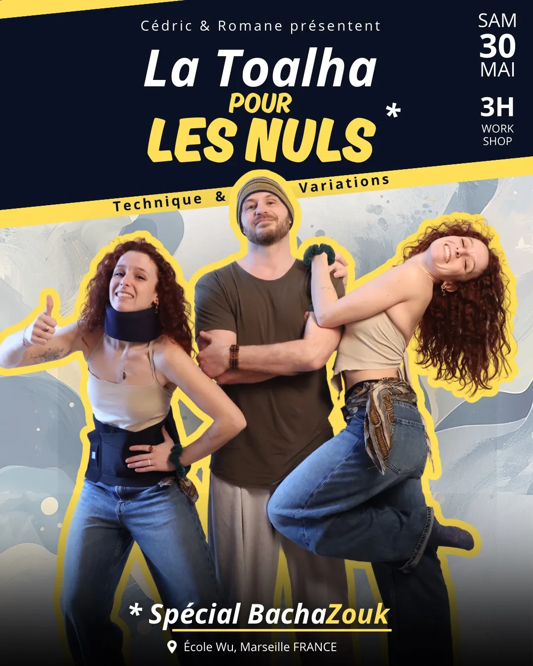 Affiche de La Toalha pour les Nuls — Stage Zouk & BachaZouk