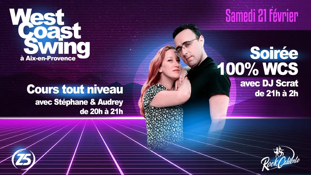 Affiche de Soirée 100% West Coast Swing au Z5