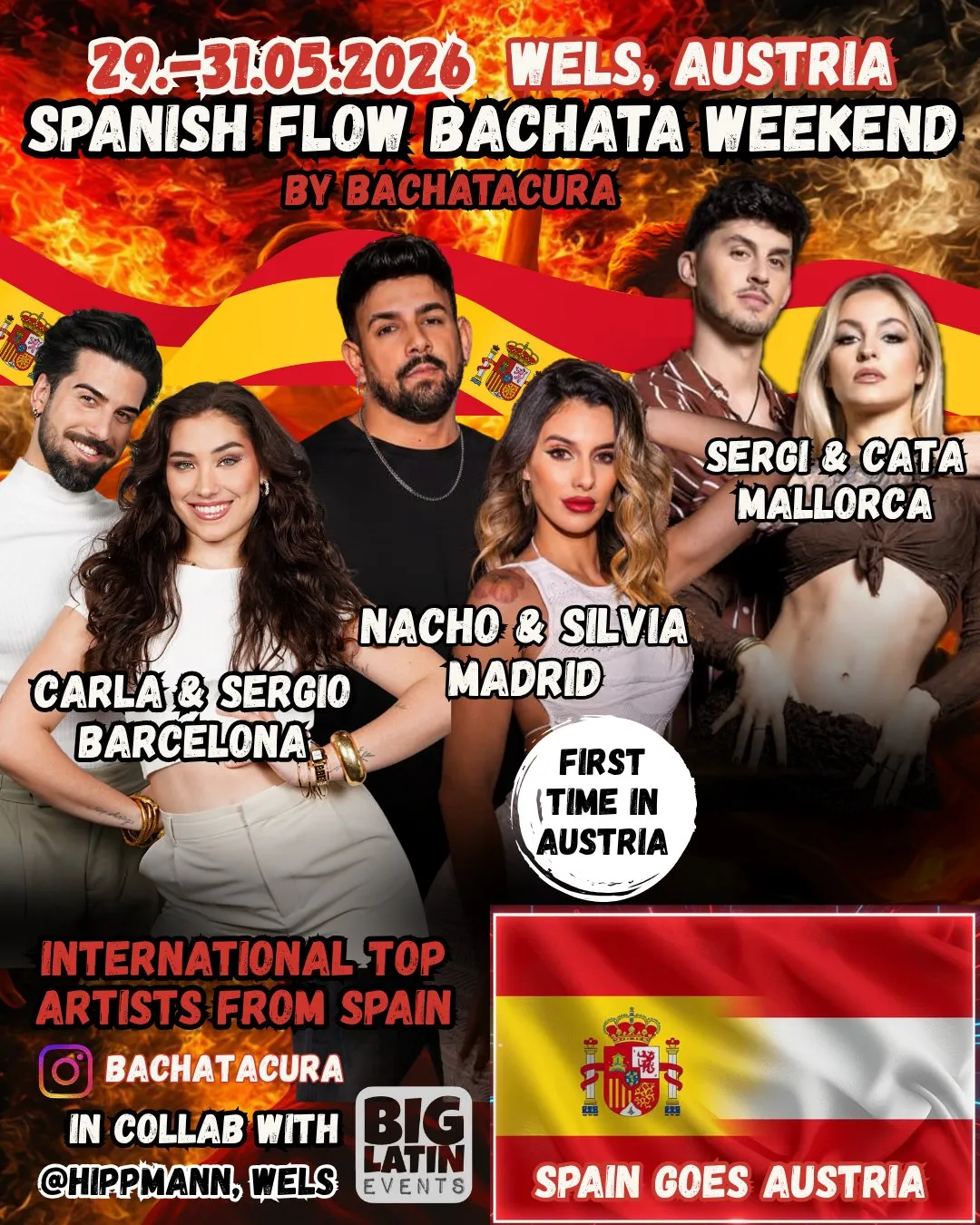 Spanish Flow Bachata Weekend by Bachatacura 2026 — Linz