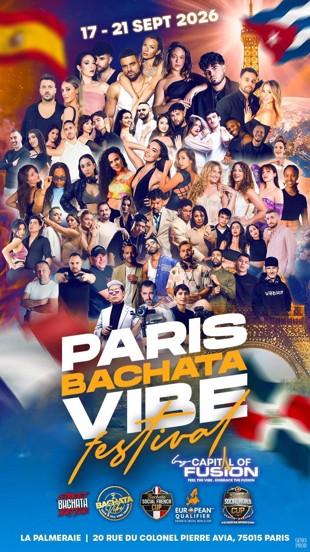 Affiche de Paris Bachata Vibe Festival 2026