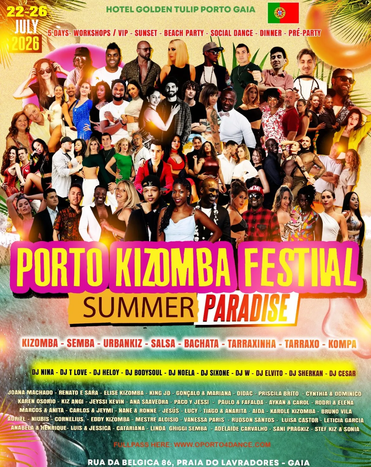 Affiche de Porto Kizomba Festival — Summer Paradise 2026
