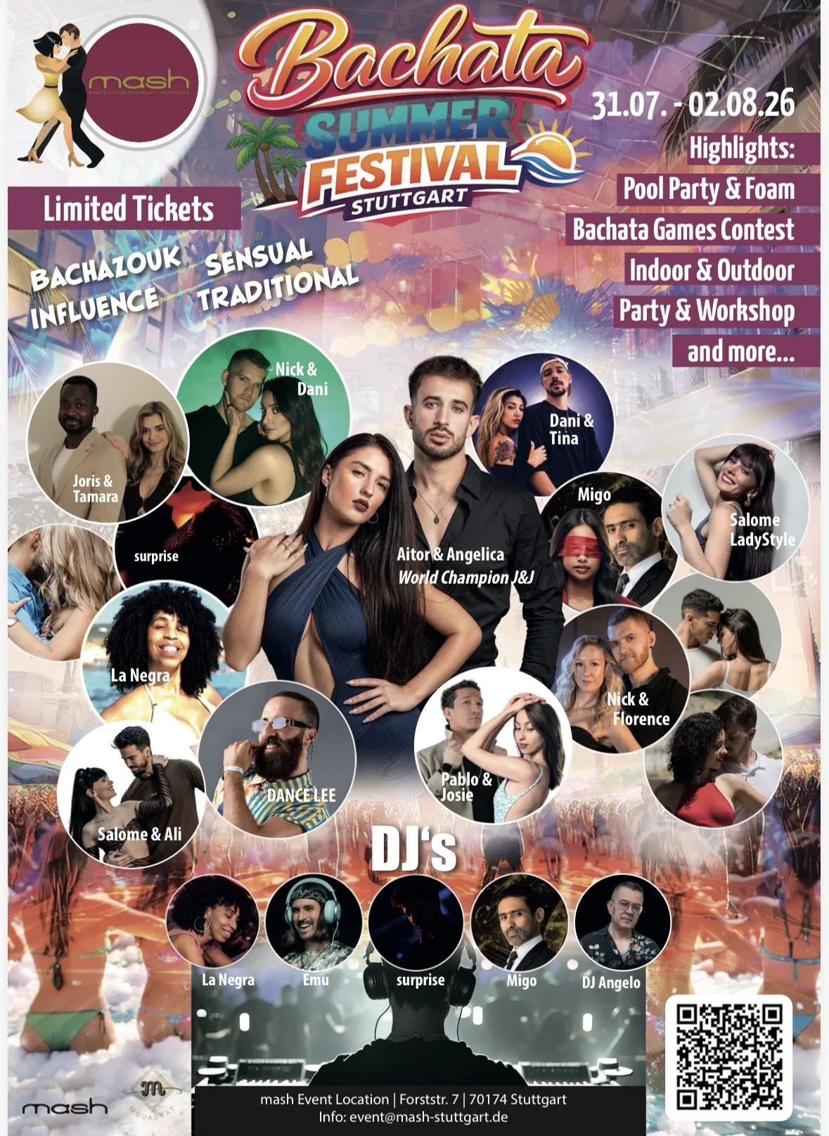 Affiche de Summer Bachata Festival Stuttgart 2026