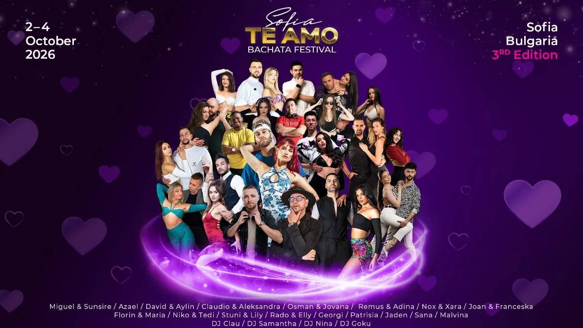 Te Amo Sofia Bachata Festival 2026 — Sofia
