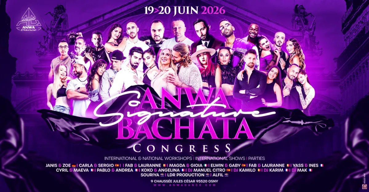 Affiche de Anwa Signature Bachata Congress 2026