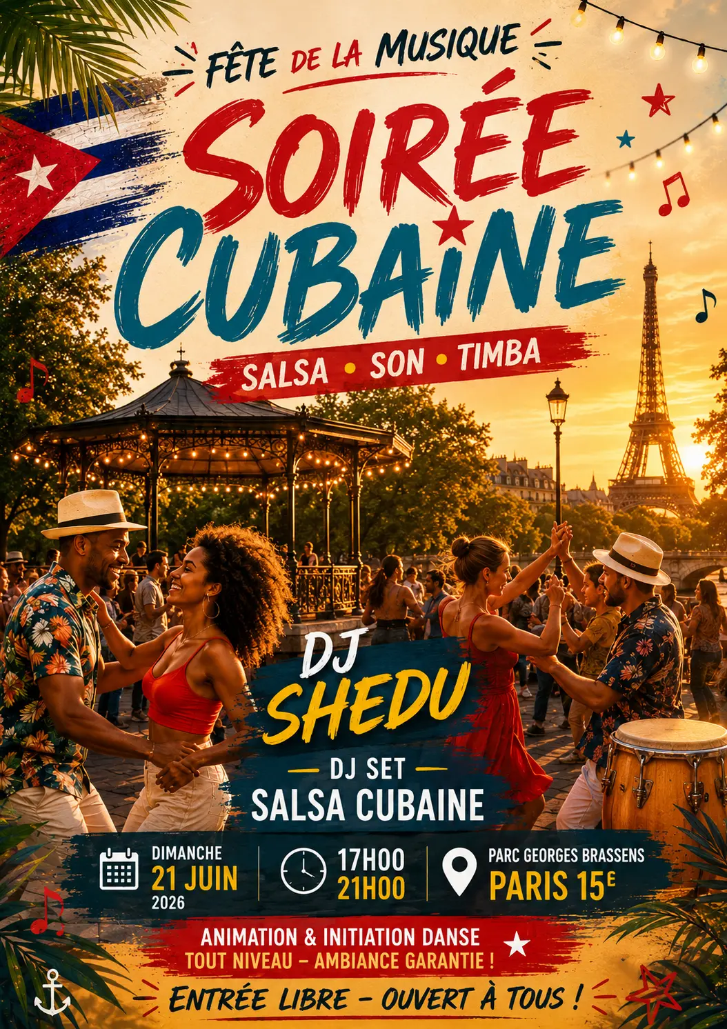 Affiche de FDLM - Shedu - Salsa Cubaine Gratuit