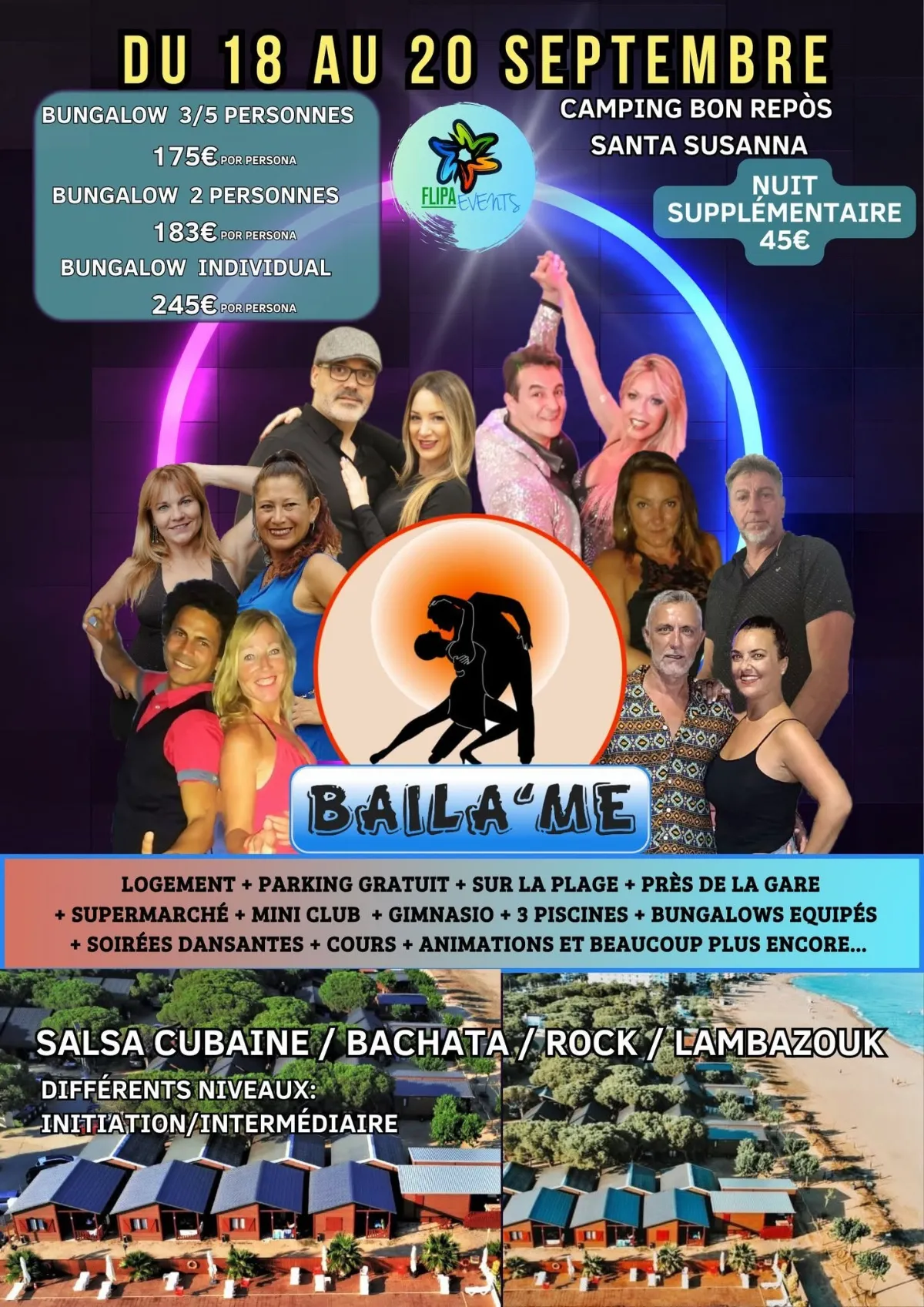 Baila'me week-end du 18 au 20 septembre — Santa Susana