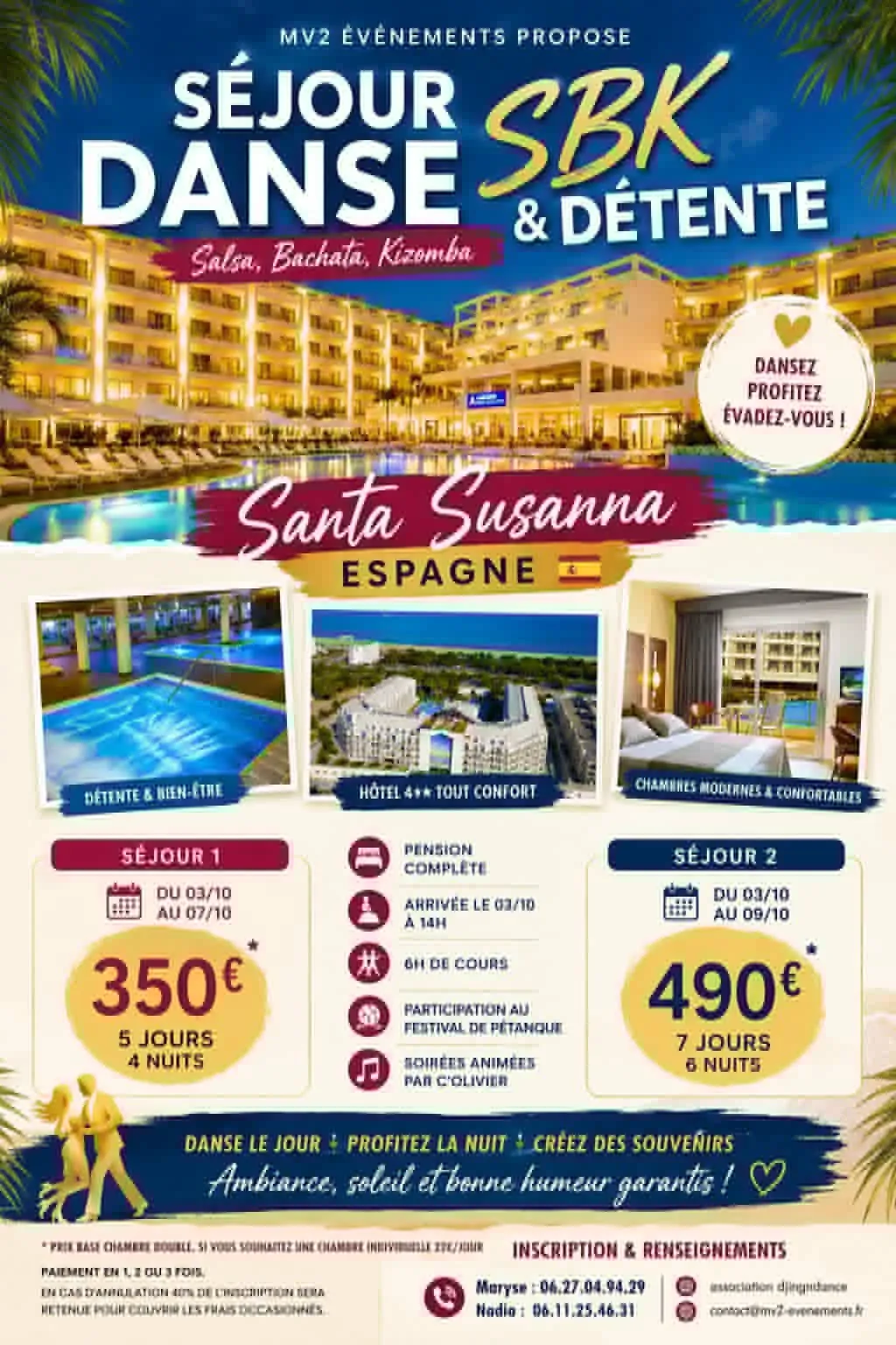 stage de danse LATINO à SANTA SUSANNA (Espagne) — Santa Susanna