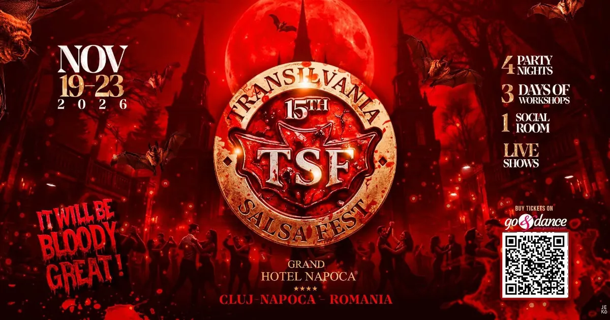 15th Transilvania Salsa Fest, 19-23 Nov 2026, Cluj-Napoca, Romania — Cluj-Napoca