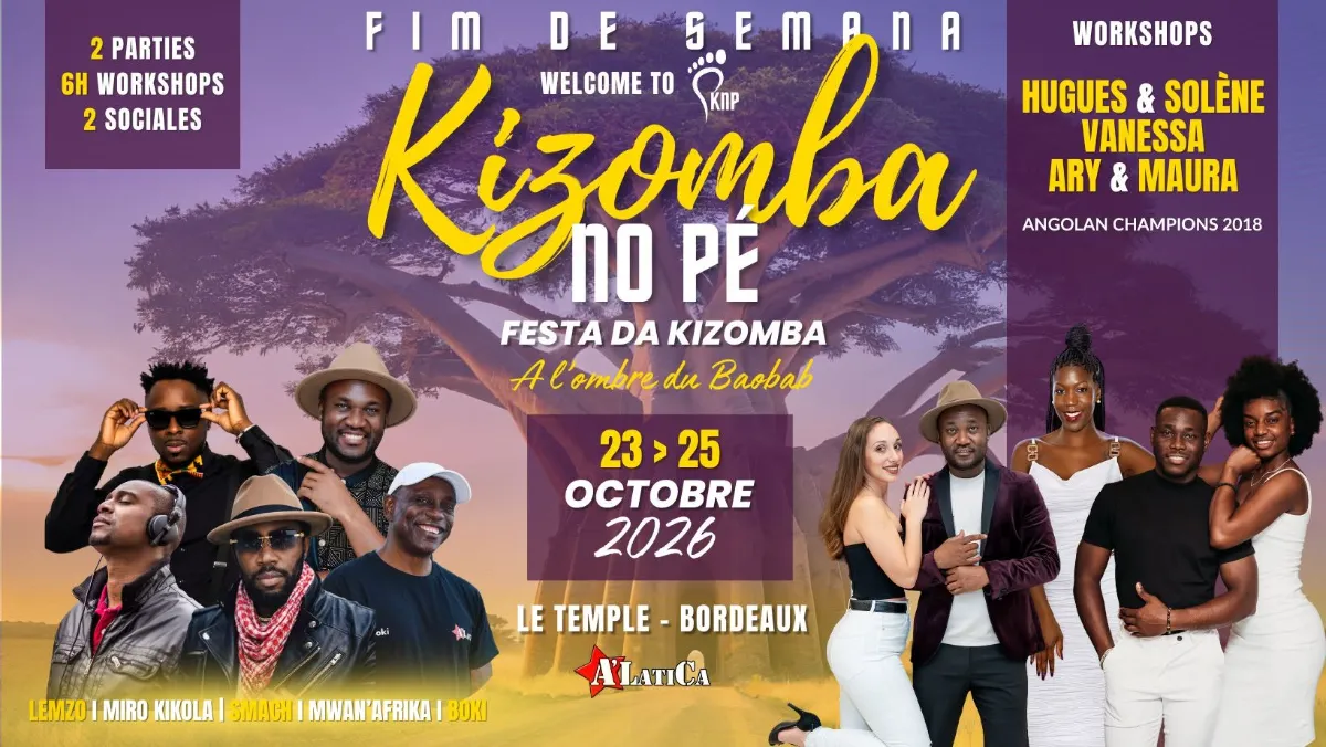 KIZOMBA NO PE - Festa da Kizomba - 2026 — Pessac