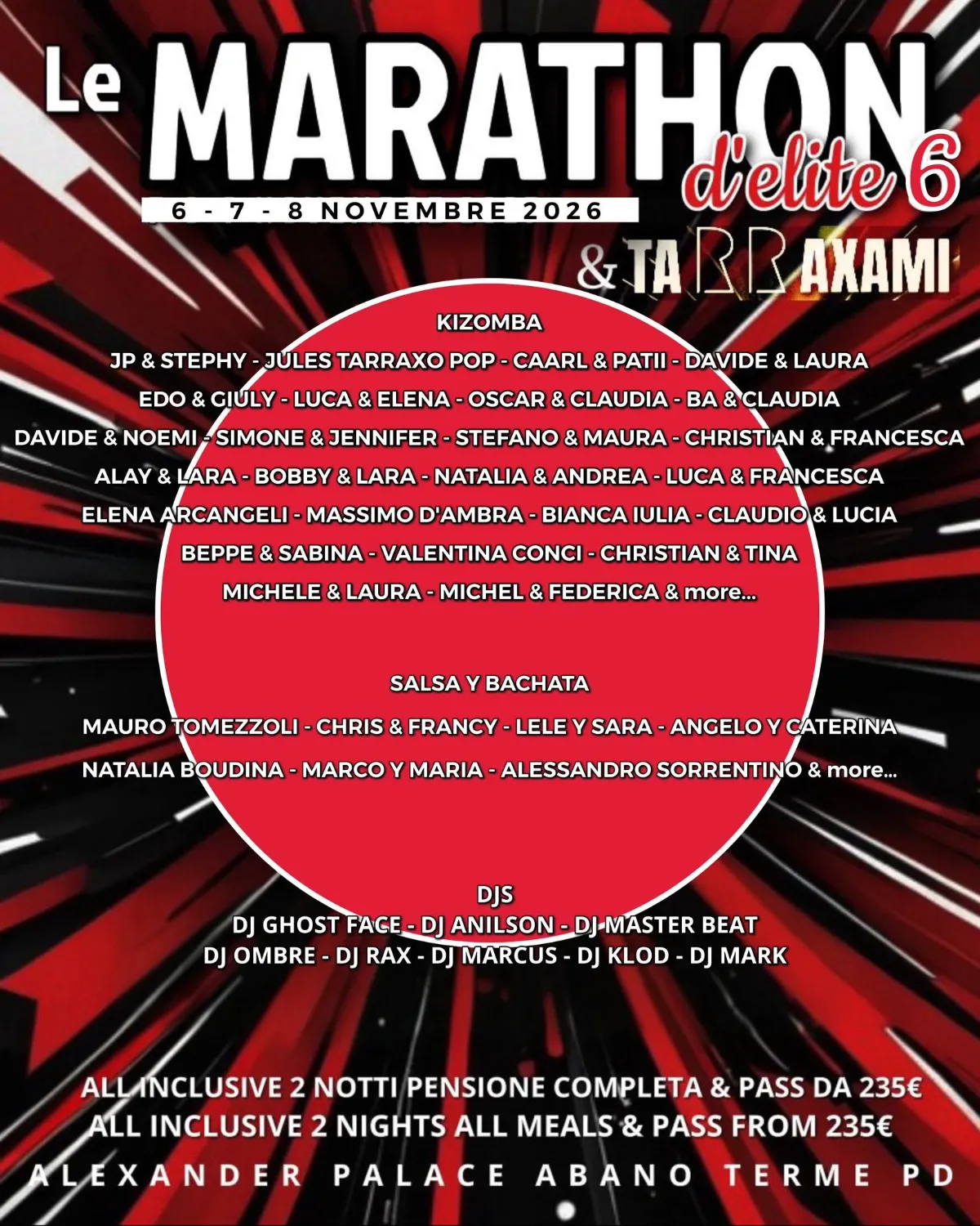 Le Marathon d'Elité 6th Edition & Tarraxami — Abano Terme